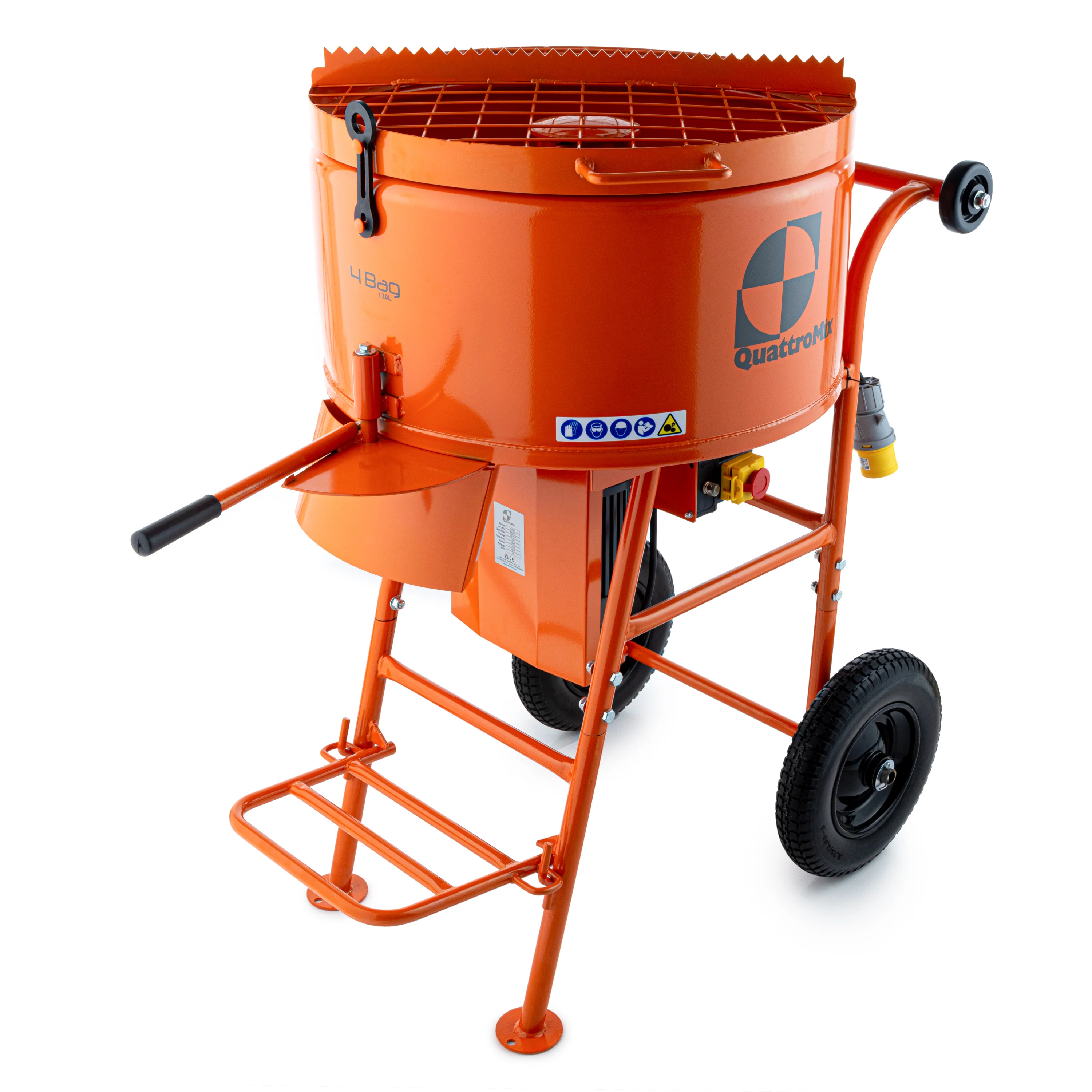 QUATTROMIX 4-Bag Forced Action Mixer - Resin Bound Mixer - 110v / 240v - Image 9